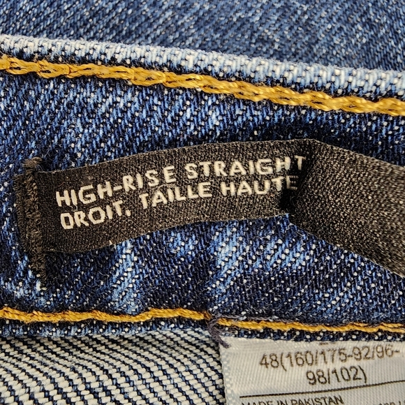 Banana Republic High Rise Straight Button Fly Ankle Cropped Jeans Size 29 - Picture 5 of 16